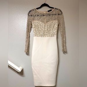 AX Paris Sequin Cocktail Midi Dress